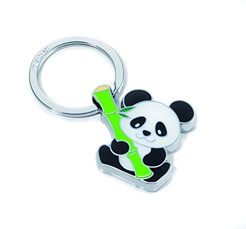 TROIKA BAMBOO PANDA SCHLÜSSELANHÄNGER - KR10-03/CH - Schlüsselanhänger Panda mit Bambus - Metallguss - glänzend - verchromt - das Original von TROIKA TROIKA BAMBOO PANDA SCHLÜSSELANHÄNGER - KR10-03/CH - Schlüsselanhänger Panda mit Bambus - Metallguss - glänzend - verchromt - das Original von TROIKA von TROIKA