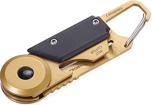 Troika Unisex – Erwachsene Egon Mini-Werkzeug, Gold/schwarz, 86 x 25 x 10 mm von TROIKA