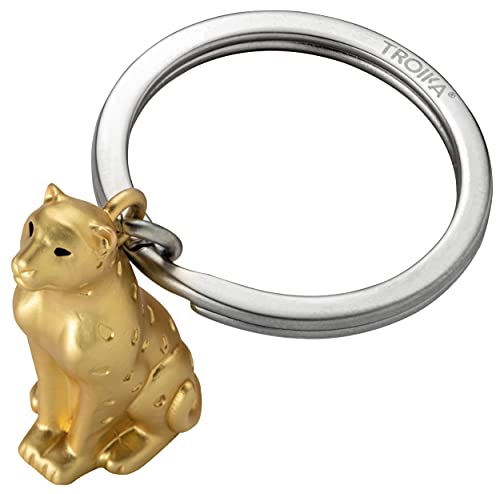 Troika Schlüsselanhänger Leopold mit Leoparden-Anhänger aus Metall in der Farbe Gold, KR21-03/GO Troika Schlüsselanhänger Leopold mit Leoparden-Anhänger aus Metall in der Farbe Gold, KR21-03/GO von TROIKA