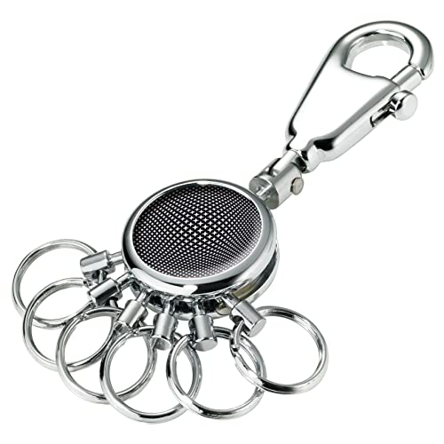 TROIKA PATENT BLACK VISION SCHLÜSSELHALTER – #KYR01-A161 – rund, glänzend – Schlüsselanhänger - Karabinerhaken – 6 ausklinkbare Ringe - Schlüsselorganisation – edles Design - TROIKA-Original TROIKA PATENT BLACK VISION SCHLÜSSELHALTER – #KYR01-A161 – rund, glänzend – Schlüsselanhänger - Karabinerhaken – 6 ausklinkbare Ringe - Schlüsselorganisation – edles Design - TROIKA-Original von TROIKA