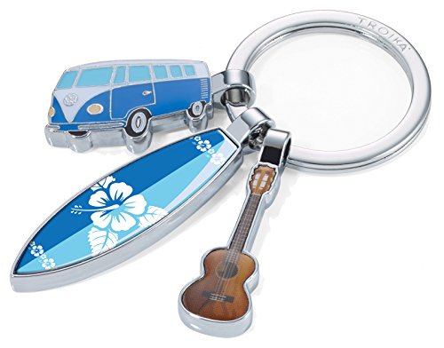 TROIKA SURFMATE T1 - KR16-14/CH - Nostalgie-Schlüsselanhänger - mit 3 Anhängern - Bulli, Surfbrett, Gitarre - glänzend - mehrfarbig TROIKA SURFMATE T1 - KR16-14/CH - Nostalgie-Schlüsselanhänger - mit 3 Anhängern - Bulli, Surfbrett, Gitarre - glänzend - mehrfarbig von TROIKA