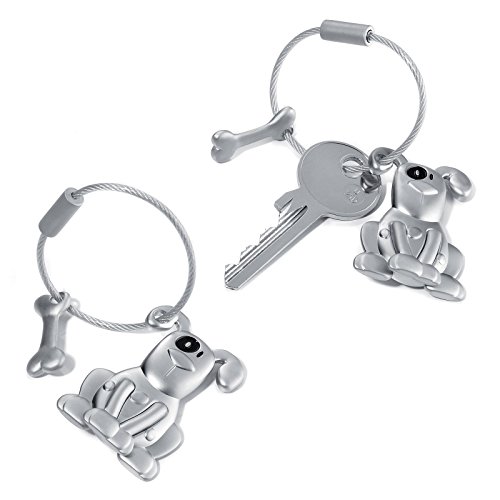 TROIKA Schlüsselanhänger PETE - KR10-2/MA - 3D-Metallguss, matt verchromt - Schlüsselanhänger "Hund mit Knochen" - das Original von TROIKA TROIKA Schlüsselanhänger PETE - KR10-2/MA - 3D-Metallguss, matt verchromt - Schlüsselanhänger "Hund mit Knochen" - das Original von TROIKA von TROIKA