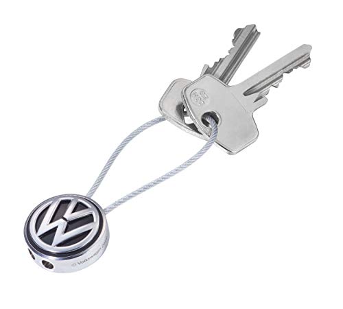 TROIKA Schlüsselanhänger VW-Logo LOOP VOLKSWAGEN – Drahtschlaufe – Emaille, Metallguss – verchromt – schwarz, silberfarben TROIKA Schlüsselanhänger VW-Logo LOOP VOLKSWAGEN – Drahtschlaufe – Emaille, Metallguss – verchromt – schwarz, silberfarben von TROIKA
