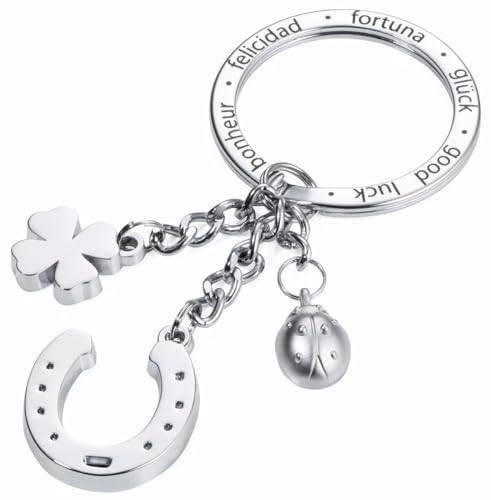 Troika GLÜCKSBRINGER Hufeisen Schlüsselanhänger, 11 cm, Silber Troika GLÜCKSBRINGER Hufeisen Schlüsselanhänger, 11 cm, Silber von TROIKA