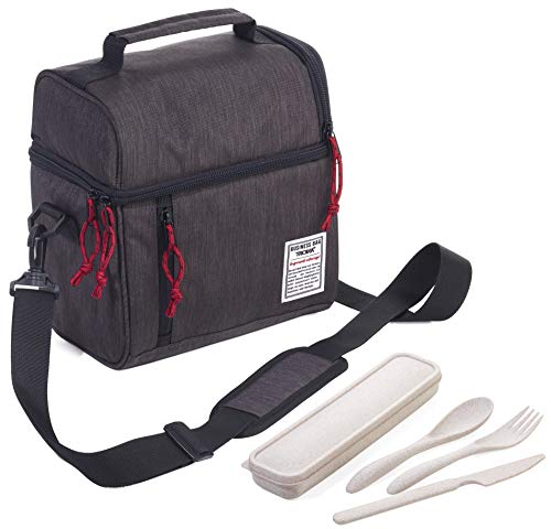 Troika Unisex – Erwachsene Business Lunch Cooler Isoliertasche, grau, 240 x 225 x 140 mm Troika Unisex – Erwachsene Business Lunch Cooler Isoliertasche, grau, 240 x 225 x 140 mm von TROIKA