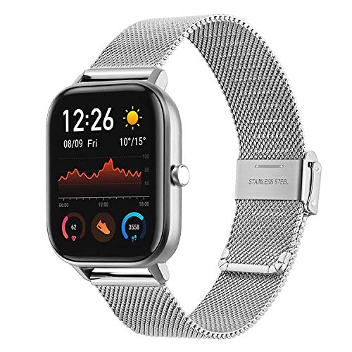 TRUMiRR Kompatibel mit Amazfit Active/Amazfit GTR Mini/GTS 4 Mini/Bip 3 Pro/GTS 2 Mini/GTS 2/GTS 3 Armband,Mesh Gewebt Edelstahl Uhrenarmband Quick Release Armband für Amazfit GTS 2e/Bip S/Bip U Pro TRUMiRR Kompatibel mit Amazfit Active/Amazfit GTR Mini/GTS 4 Mini/Bip 3 Pro/GTS 2 Mini/GTS 2/GTS 3 Armband,Mesh Gewebt Edelstahl Uhrenarmband Quick Release Armband für Amazfit GTS 2e/Bip S/Bip U Pro von TRUMiRR