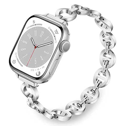 TRUMiRR Kompatibel mit Apple Watch 10 42mm/Apple Watch 9 Armband 41mm 40mm 38mm für Damen/Herren, Mesh Gewebte Edelstahl Uhrenarmband Metall Armband für Apple Watch SE/iWatch Series 9 8 7 6 5 4 3 2 1 TRUMiRR Kompatibel mit Apple Watch 10 42mm/Apple Watch 9 Armband 41mm 40mm 38mm für Damen/Herren, Mesh Gewebte Edelstahl Uhrenarmband Metall Armband für Apple Watch SE/iWatch Series 9 8 7 6 5 4 3 2 1 von TRUMiRR
