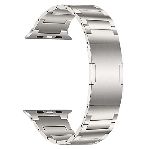 TRUMiRR 49mm 46mm 45mm 44mm 42mm(Serie 3 2 1) Kompatibel mit Apple Watch Armband Titan, Edelstahl Gliederarmband Ersatzarmbänder Geeignet für iWatch Ultra 2/Ultra, Series 10/9/8/7/6/5/4/3/2/1/SE TRUMiRR 49mm 46mm 45mm 44mm 42mm(Serie 3 2 1) Kompatibel mit Apple Watch Armband Titan, Edelstahl Gliederarmband Ersatzarmbänder Geeignet für iWatch Ultra 2/Ultra, Series 10/9/8/7/6/5/4/3/2/1/SE von TRUMiRR