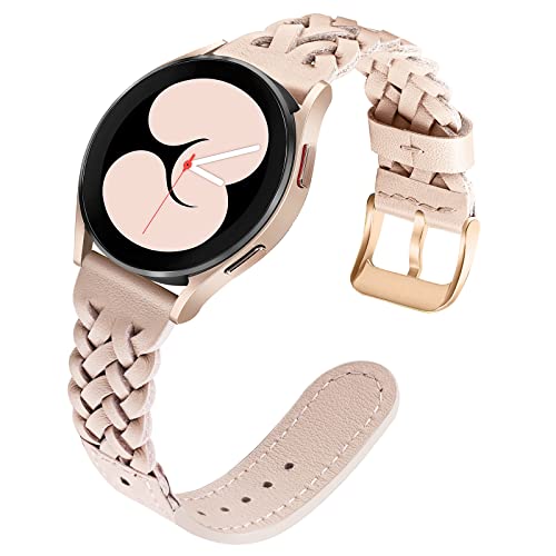 TRUMiRR Kompatibel mit Galaxy Watch4 40mm/Galaxy Watch 5 40mm/Watch 6/Watch 7 Metall Armband, Gitter Gewebe Edelstahl Armband Kunst Metall Uhrenarmband Uhrband für Samsung Galaxy Watch 6 5 4 40mm von TRUMiRR