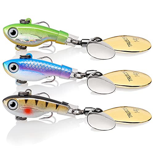 TRUSCEND Spoon Spinnköder Angelköder Kunstköder Fische Angeln Set Hecht Zander Forellen Köder Blinker Swimbait Angelzubehör Süßwasser Salzwasser Angelset Angeln Geschenk für Männer von TRUSCEND