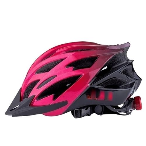 Rennradhelm for Erwachsene, verstellbare Passform, belüfteter Fahrradhelm, leichter Fahrradhelm for Männer und Frauen(Red,M) von TRgqify-KM