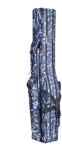 Angeltaschen for Herren,Praktische Angeltasche, Ihr zuverlässiger Begleiter for Angelmanöver,Angelzubehör(B 1.3m Blue Camo) von TRgqify-KM
