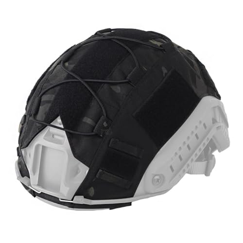 Einstellbare Jagdausrüstung Taktische Helme Zubehör Tactical FAST Helmbezug Multicam SF Airsoft Helmbezug Mit Elastischen Festen Riemen(BKE,M) von TS TAC-SKY