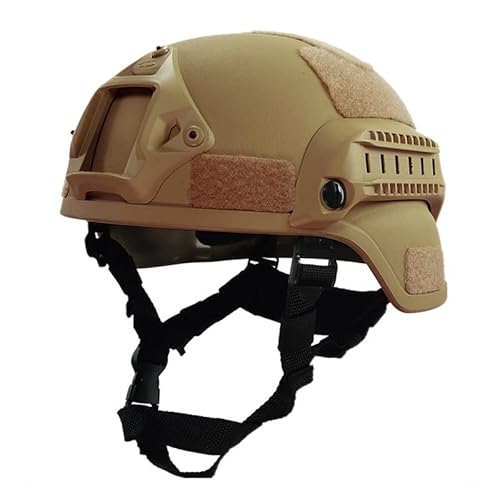 TS TAC-SKY Paintball Airsoft Spiele taktischer Helm Mich 2000 Kugelsicherer Schutzhelm GA3 Level NIJ .44 Standard Geeignet für Training, taktisch 。 (Color : Mud) von TS TAC-SKY