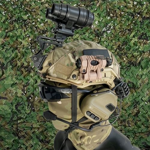 Tactical Fast Helm Einzelfernglas Vierläufiges Nachtsichtmodell Militärfans Feld Komplette Ausrüstung for Taktische Paintball-Airsoft-Spiele(#5) von TS TAC-SKY