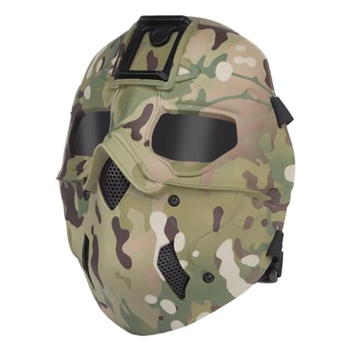for BB Spiel Geschenk Taktische Paintball Maske Einstellbare Outdoor Airsoft Maske CS Jagd Schutz Getriebe(CP) von TS TAC-SKY