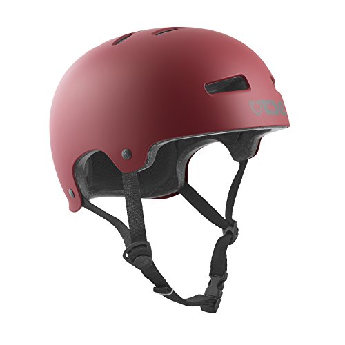 TSG Erwachsene Evolution Solid Color Halbschalenhelm, Satin Oxblood, L/XL von TSG