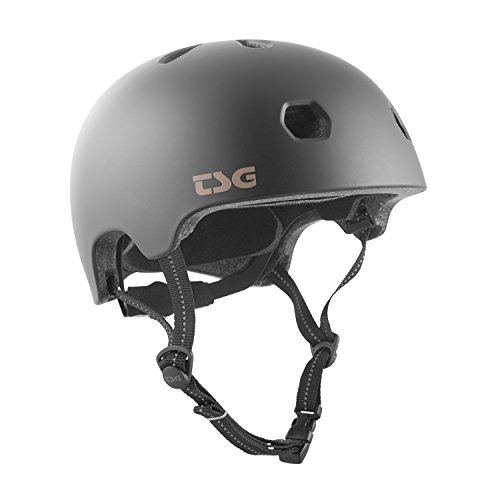 TSG Erwachsene Meta Solid Color Halbschalenhelm, Satin Black, XXS/XS von TSG