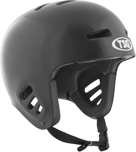 TSG Helm Dawn Flex Solid Color Halbschalenhelm, Black, L/XL von TSG