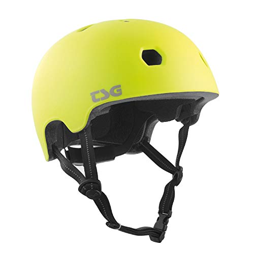 TSG Meta Solid Color Helm, Satin Acid Yellow, JXXS/JXS TSG Meta Solid Color Helm, Satin Acid Yellow, JXXS/JXS von TSG