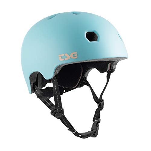 TSG Meta Skate- und Fahrradhelm mit Einstellsystem, für Radfahren, BMX, Skateboarden, Rollerblading, Roller Derby, E-Boarding, E-Skating, Longboarding, Vert, Park, Urban (Satin Blue Tint, L/XL 58-60 TSG Meta Skate- und Fahrradhelm mit Einstellsystem, für Radfahren, BMX, Skateboarden, Rollerblading, Roller Derby, E-Boarding, E-Skating, Longboarding, Vert, Park, Urban (Satin Blue Tint, L/XL 58-60 von TSG