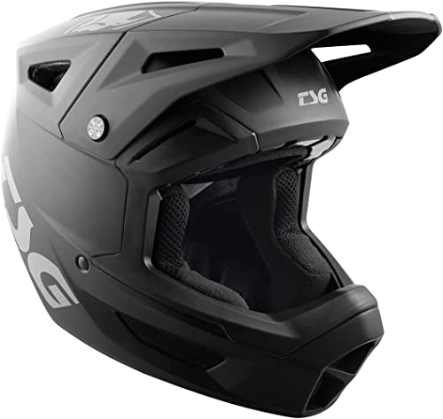 TSG Unisex – Erwachsene Sentinel SOLID Color Enduro Helm, Schwarz, XL_60 von TSG