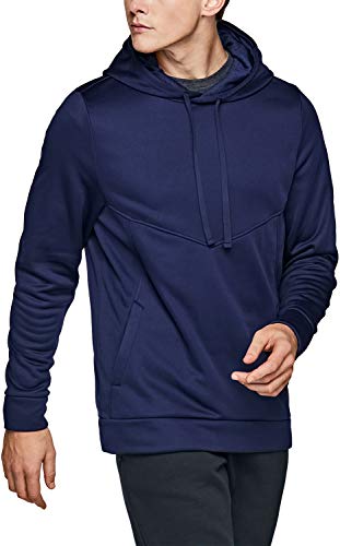 TSLA Herren Fleece Kapuzenpullover, Thermo-Fleece Winter Sweatshirt mit Kapuze, Hoodie für Sport, Laufen und Traning, Ykh15 1pack - Navy, XL von TSLA