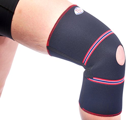 TSM Sportbandage Kniebandage Pro mit Patella-Aussparung, S, 3509 von TSM 88