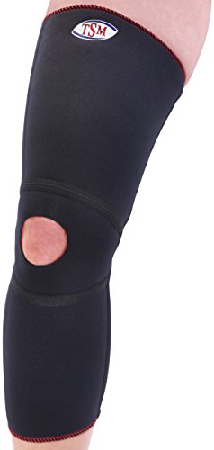 TSM Sportbandage Kniebandage aktiv lang mit Patellaaussparung, S, 2224-1 von TSM 88