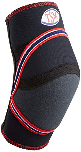TSM Sportbandage Kniebandage mit Kevlar-Polster (kurz), schwarz, S von TSM