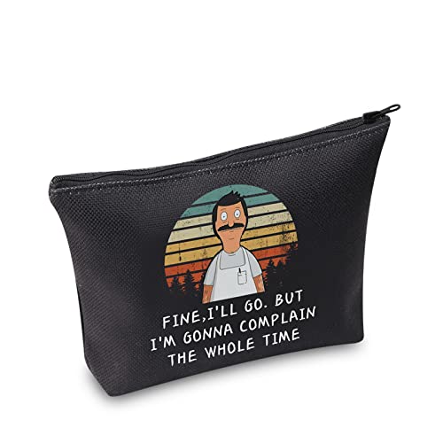 Cartoon-TV-Show-Make-up-Tasche, Geschenk mit Reißverschluss, Geschenk für Paare, Burger-Stil, Make-up-Tasche, Geschenk für Bob-Fans, U.complain Schwarz von TSOTMO