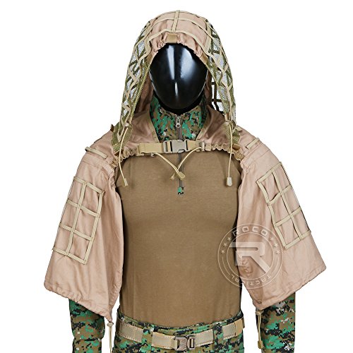 Tactical Sniper Top Ghillie Boden Airsoft Jagd Ghillie Suit Foundation erhältlich in 4 Farben, braun, Einheitsgröße Tactical Sniper Top Ghillie Boden Airsoft Jagd Ghillie Suit Foundation erhältlich in 4 Farben, braun, Einheitsgröße von TTGTACTICAL