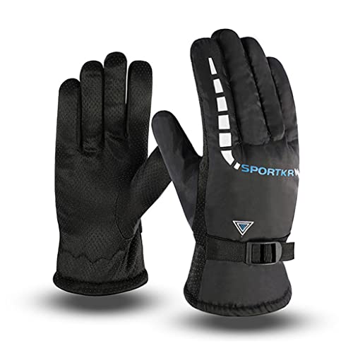 TTTLLNN Winter-Fahrradhandschuhe, warm, Vollfinger, Skihandschuhe, Schneehandschuhe, Snowboardhandschuhe für Herren von TTTLLNN