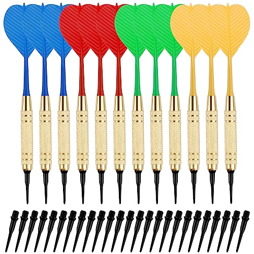 Dartpfeile mit kunststoffspitze,12 Stück Professionelle Dartpfeile mit 100 Kunststoff Dartspitzen Dartpfeile Soft Darts Pfeile Set Innenaktivitäten, Kinder-18g Dartpfeile mit kunststoffspitze,12 Stück Professionelle Dartpfeile mit 100 Kunststoff Dartspitzen Dartpfeile Soft Darts Pfeile Set Innenaktivitäten, Kinder-18g von TUFA
