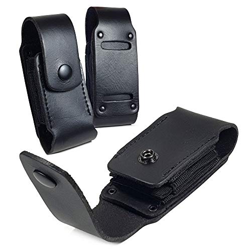 TUFF LUV Echt Leder Holster Hülle Tasche [Kompatibel mit Leatherman] Charge/Charge TTI - WP951 - Schwarz von TUFF LUV