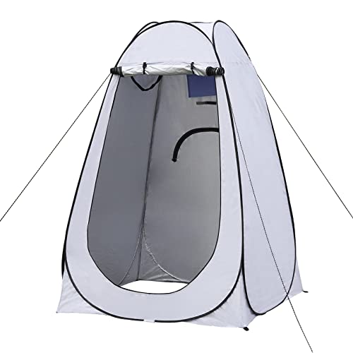 TUKAILAI Camping Toilettenzelt Duschzelt Pop Up Umkleidezelt Privatsphäre Toilette Umkleidekabine Lagerzelt Mobile Outdoor WC Zelt für Camping & Beach, mit Tragetasche 150 x 150 x 190 cm Grau TUKAILAI Camping Toilettenzelt Duschzelt Pop Up Umkleidezelt Privatsphäre Toilette Umkleidekabine Lagerzelt Mobile Outdoor WC Zelt für Camping & Beach, mit Tragetasche 150 x 150 x 190 cm Grau von TUKAILAI