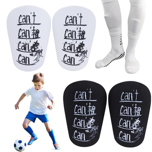 2 Paar Mini Schienbeinschoner Fußball,Kinder Fußball Schienbeinschoner für Kinder und Herren,stoßfeste Anti-Kollisions Beinschützer,Fußball-Schutzzubehör,Can't Can Schienbeinschoner 2 Paar Mini Schienbeinschoner Fußball,Kinder Fußball Schienbeinschoner für Kinder und Herren,stoßfeste Anti-Kollisions Beinschützer,Fußball-Schutzzubehör,Can't Can Schienbeinschoner von TULEBOLIAN