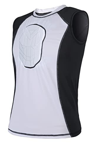 TUOY Gepolstertes ärmelloses Shirt mit Herzschutz, Brust, Brust, Brust, Brust, Brust, Schutzshirt für Scrum, Fußball, Baseball, Paintball, Tore, Größe S TUOY Gepolstertes ärmelloses Shirt mit Herzschutz, Brust, Brust, Brust, Brust, Brust, Schutzshirt für Scrum, Fußball, Baseball, Paintball, Tore, Größe S von TUOY