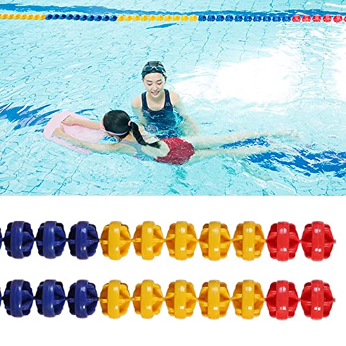 Sicherheits-Schwimmerleine für Schwimmbäder, Trennseil-Kits, vormontierte Schwimmseil-Bojenball-Schwimmerleine, für effektive Sichtbarkeit (Größe: 8 m/26,2 ft) von TUOYIBO