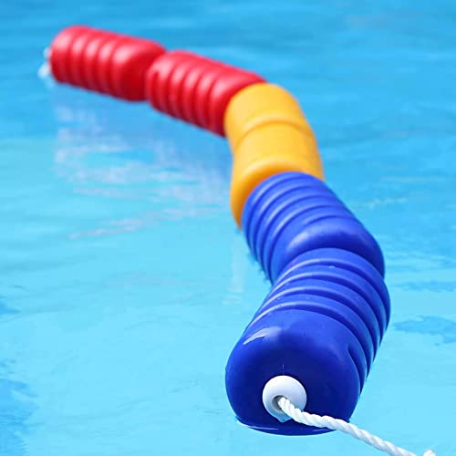 Sicherheitsseil-Schwimmboje für Pool, 9 cm breite Schwimmseil-Halterungen für Pools, für Badewanne im Freien, Schwimmbecken-Wasserweg, Haushalts-Fitnessstudio (Farbe: Stahldrahtseil-Stil, Gr von TUOYIBO