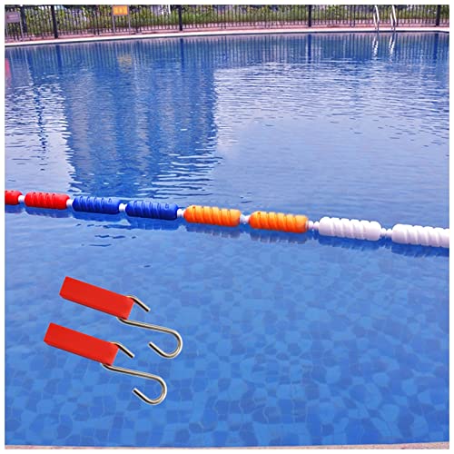 Sicherheitstrennleine für Schwimmbäder mit Boje, 1–10 m schwimmendes Seil, für Untiefen im Wasser, mit 2 Haken (Farbe: Nylonseil-Stil, Größe: 4 m/13,1 ft) von TUOYIBO