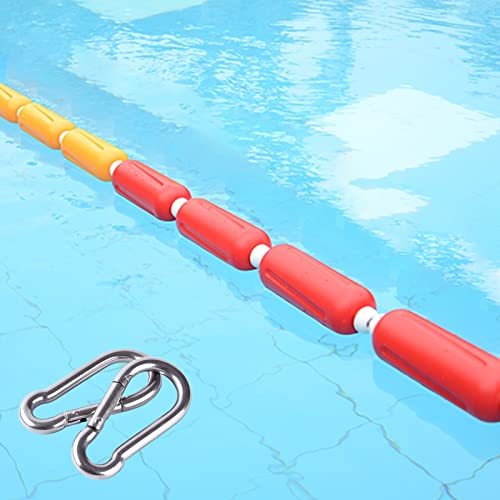 TUOYIBO Sicherheitsseil-Set für Schwimmbecken, schwimmendes Seil mit Haken für Einbau-/Oberirdische Pools, 1,0–10,2 m Lange Multifunktions-Leine, einfach anzubringen (Farbe: Stahldrahtseil, von TUOYIBO