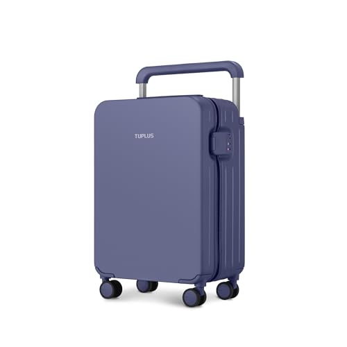 TUPLUS Koffer Trolley ABS Rollkoffer mit 4 Rollen Reisekoffer Handgepäck Hartschalenkoffer mit TSA Schloss, Impression Serie,56 x 36.5 x 22 cm/ 38L,Lila von TUPLUS