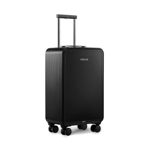 TUPLUS Koffer Aluminium Trolley Rollkoffer mit 4 Rollen Reisekoffer Handgepäck Hartschalenkoffer,Quick S Serie,58.5cm/33L,Schwarz TUPLUS Koffer Aluminium Trolley Rollkoffer mit 4 Rollen Reisekoffer Handgepäck Hartschalenkoffer,Quick S Serie,58.5cm/33L,Schwarz von TUPLUS