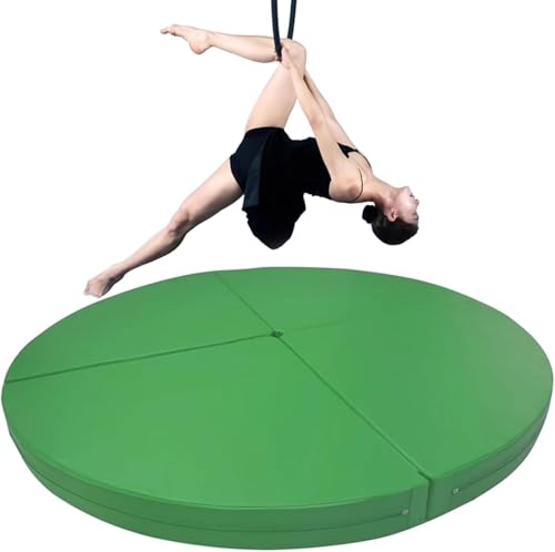 TUPOSTAR Rundstangen-Crash Matte, Fitness-Tanzstange Matten, Schwarze, Faltbare Gymnastik-, Dickes Crash Pad Aus Epe-Schaum, Trainings-StoßDäMpfungskissen,D,120x5cm von TUPOSTAR