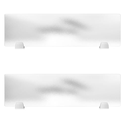 TUPOSTAR Sichtschutzteiler Für Schreibtische Durchscheinend Sichtschutzwand Aufklemmbare Trennwand Für Den Privaten Und Gewerblichen Gebrauch,2pcs,50X30cm von TUPOSTAR