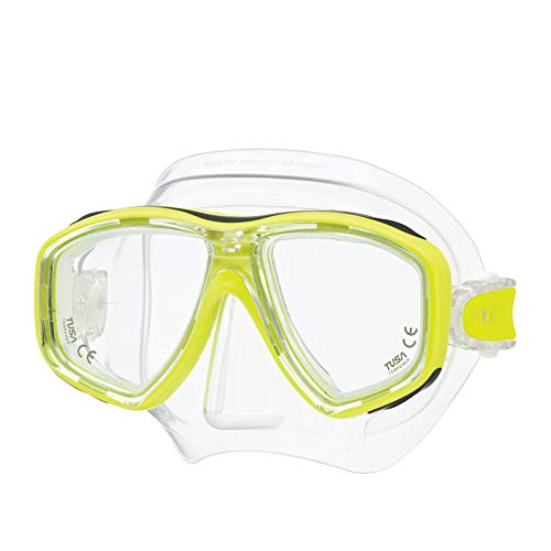 Tusa M-212 Ceos Clear Skirt Scuba Diving Mask - Flash Yellow Tusa M-212 Ceos Clear Skirt Scuba Diving Mask - Flash Yellow von TUSA