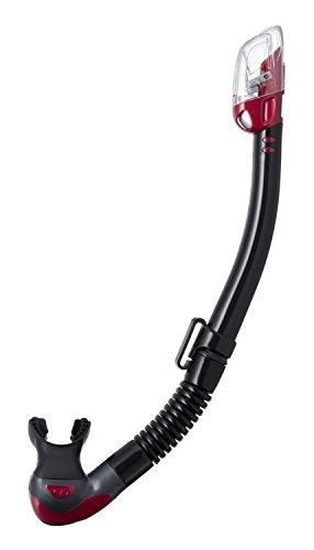 Tusa Hyperdry Elite II Schnorchel, Schwarz / Rot Tusa Hyperdry Elite II Schnorchel, Schwarz / Rot von TUSA