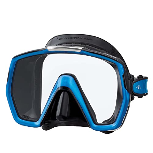 Tusa M1001 Freedom HD Scuba Diving Mask Black Silicone - Fish Tail Blue Tusa M1001 Freedom HD Scuba Diving Mask Black Silicone - Fish Tail Blue von TUSA