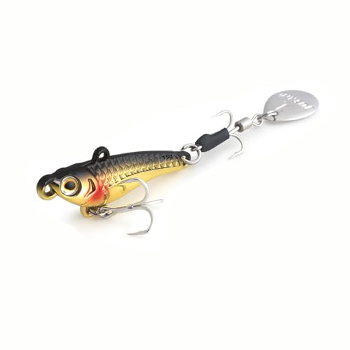 TUXIBIN Jig Spinner, Angelköder, Kunstköder, Spinnköder, Künstlicher Köder, Spinnerbait, Angelhaken für Barsch, Forelle, Hecht, Zander, Wels, Döbel 1-4/15g TUXIBIN Jig Spinner, Angelköder, Kunstköder, Spinnköder, Künstlicher Köder, Spinnerbait, Angelhaken für Barsch, Forelle, Hecht, Zander, Wels, Döbel 1-4/15g von TUXIBIN